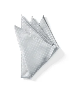 Favourbrook Albany Grey Silk Pocket Square- Pocket Squares