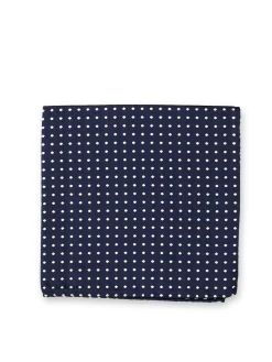 Favourbrook Albany Midnight Silk Pocket Square- Pocket Squares