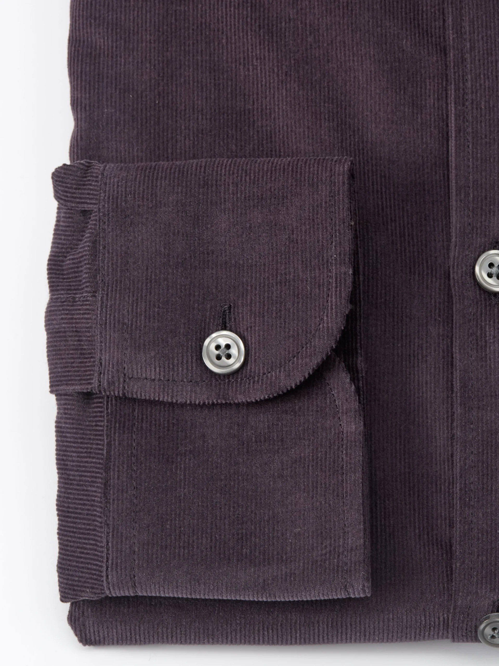 Favourbrook Aubergine Mersey Cord Burlington Shirt- Shirts