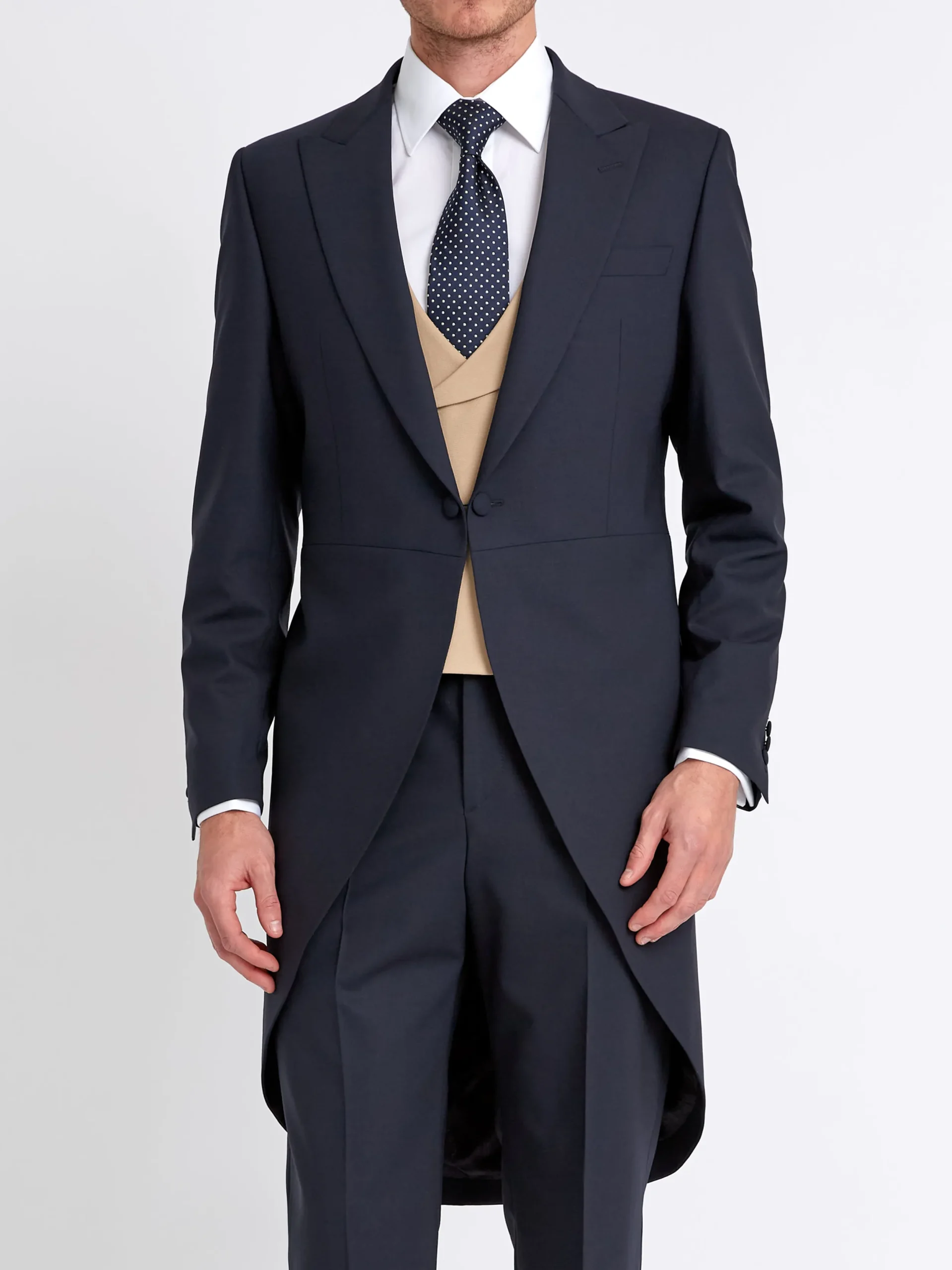 Favourbrook Beige Gabardine Wool Double Breasted 8 Button Shawl Lapel Waistcoat- Wedding Attire | Waistcoats