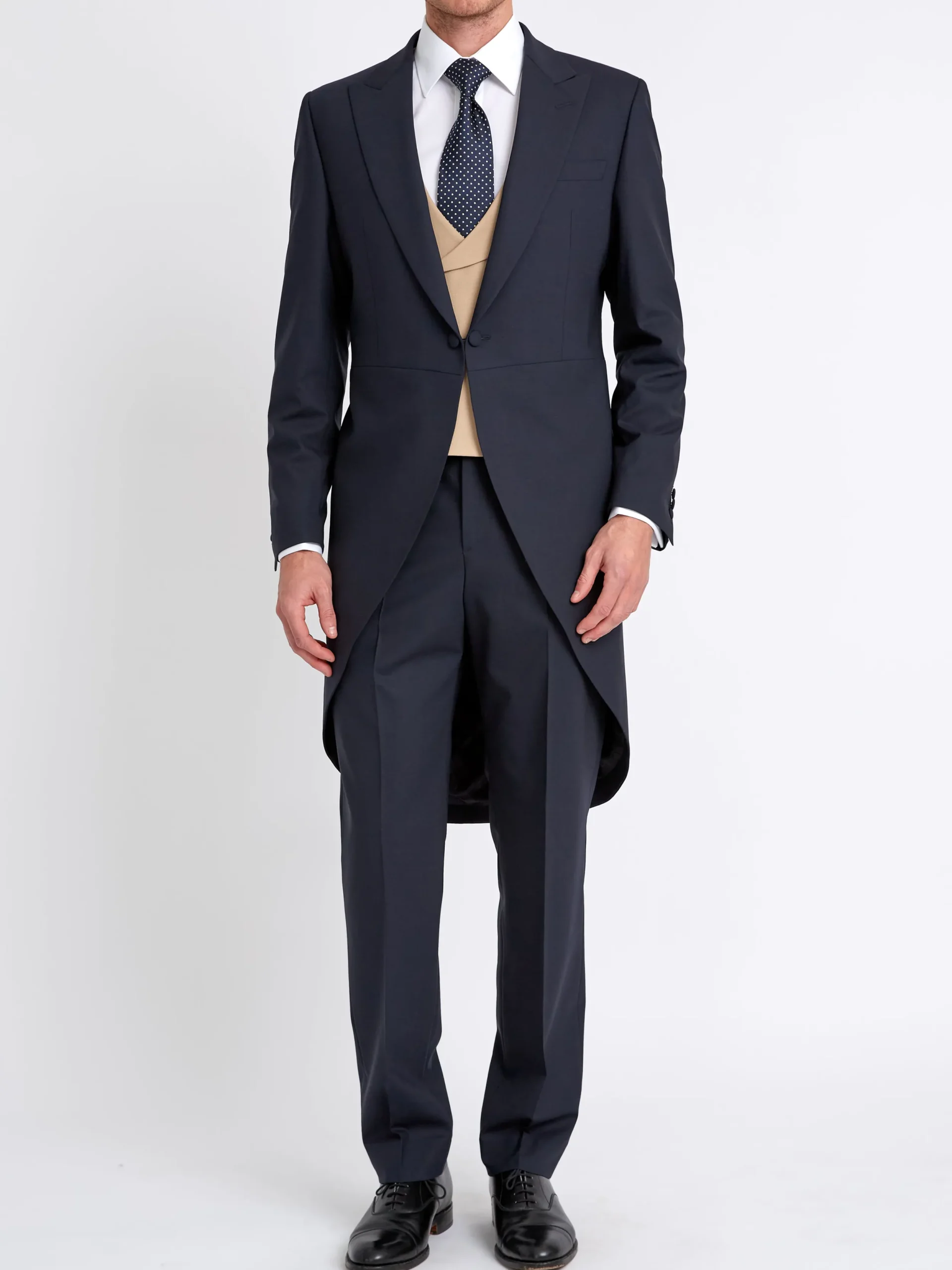 Favourbrook Beige Gabardine Wool Double Breasted 8 Button Shawl Lapel Waistcoat- Wedding Attire | Waistcoats