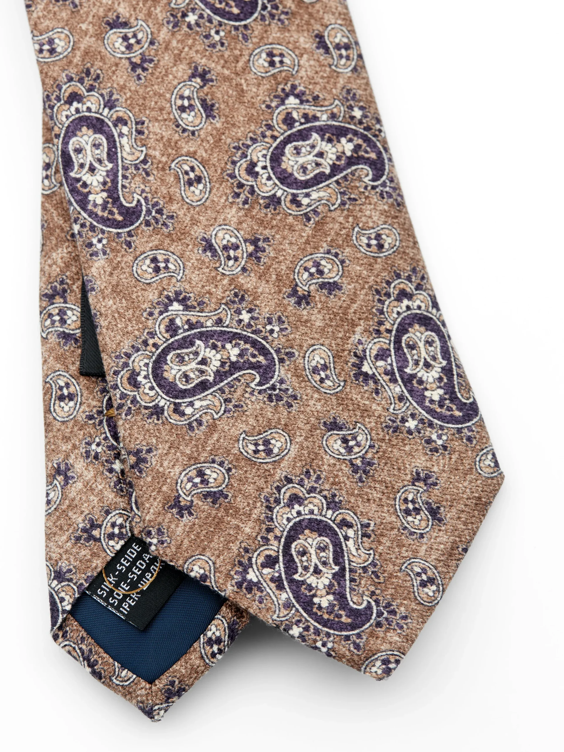 Favourbrook Beige Hoyland Silk Tie- Wedding Attire | Ties