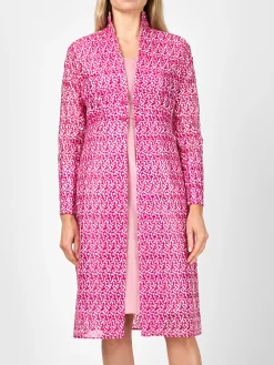 Favourbrook Belgravia Coat Bright Pink Nene Silk Organza-Women Mother Of The Bride | Jackets & Coats