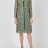Favourbrook Belgravia Coat Forest Green Witham Silk Organza-Women Eveningwear | Eveningwear