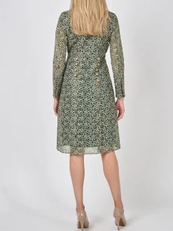 Favourbrook Belgravia Coat Forest Green Witham Silk Organza-Women Eveningwear | Eveningwear