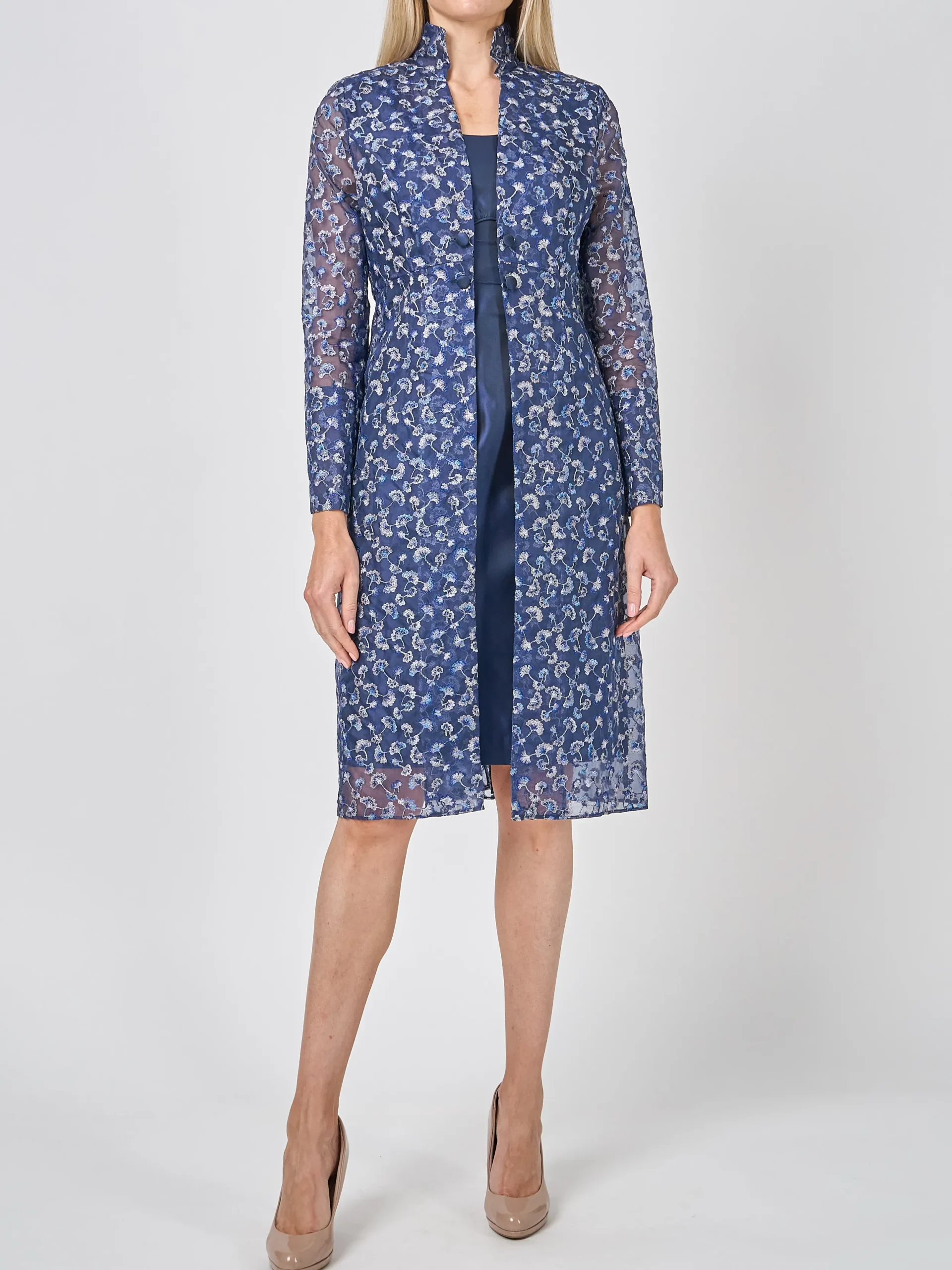 Favourbrook Belgravia Coat Midnight Beatrix Silk Organza-Women Eveningwear | Eveningwear