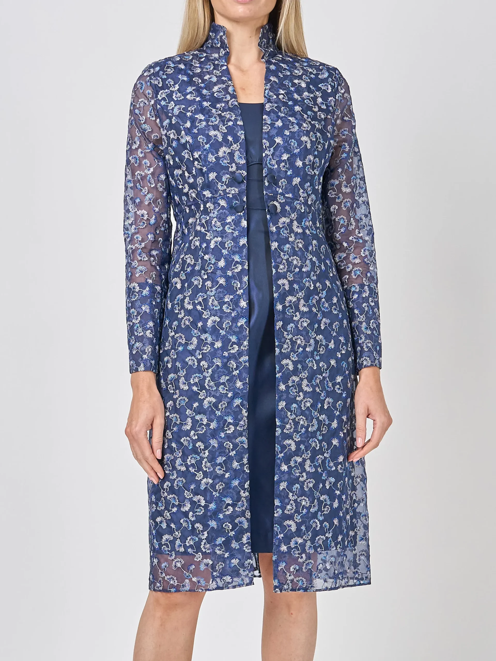 Favourbrook Belgravia Coat Midnight Beatrix Silk Organza-Women Eveningwear | Eveningwear