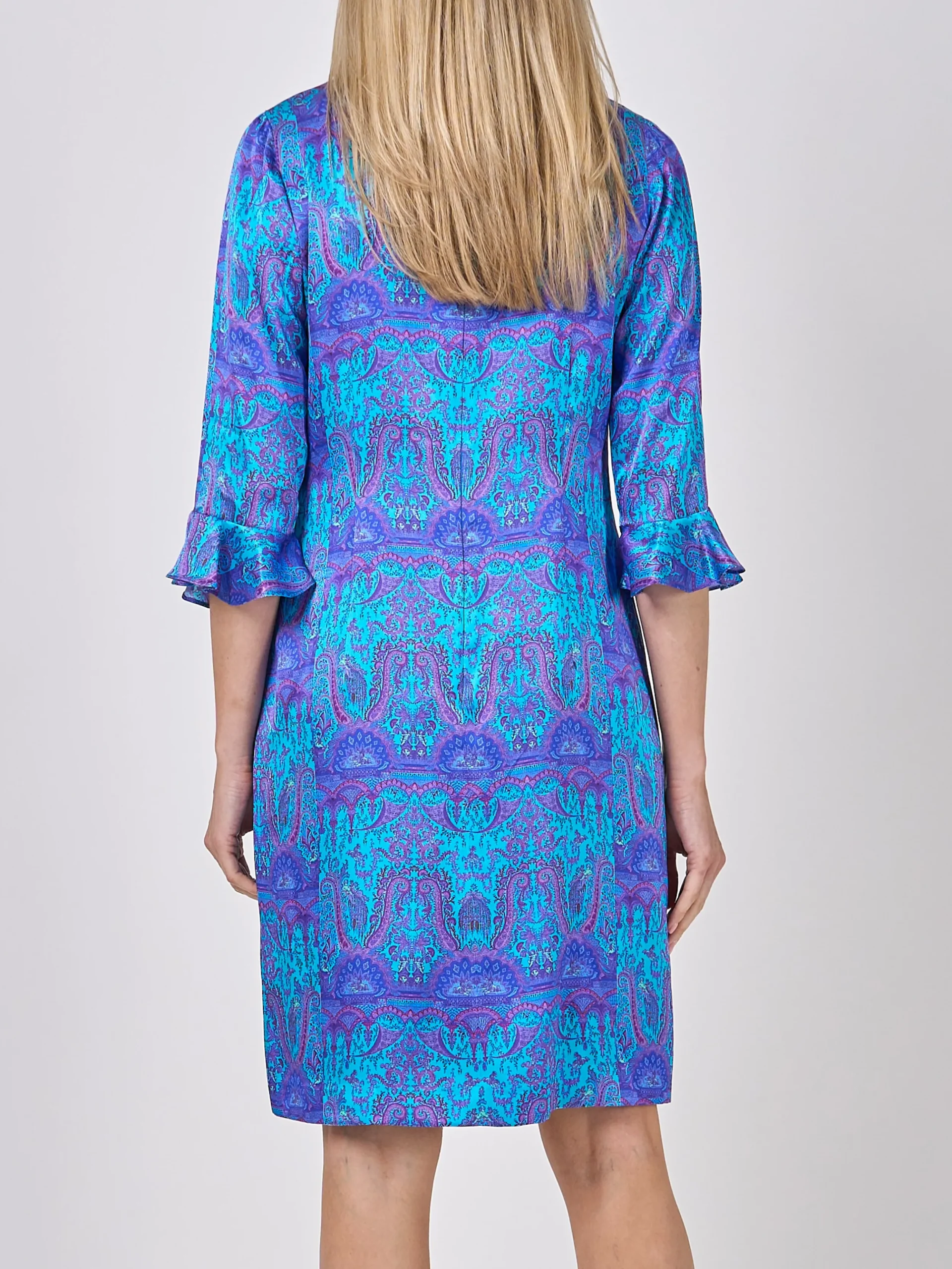 Favourbrook Bella Dress Cobalt Azure Parmee Silk Satin-Women Dresses