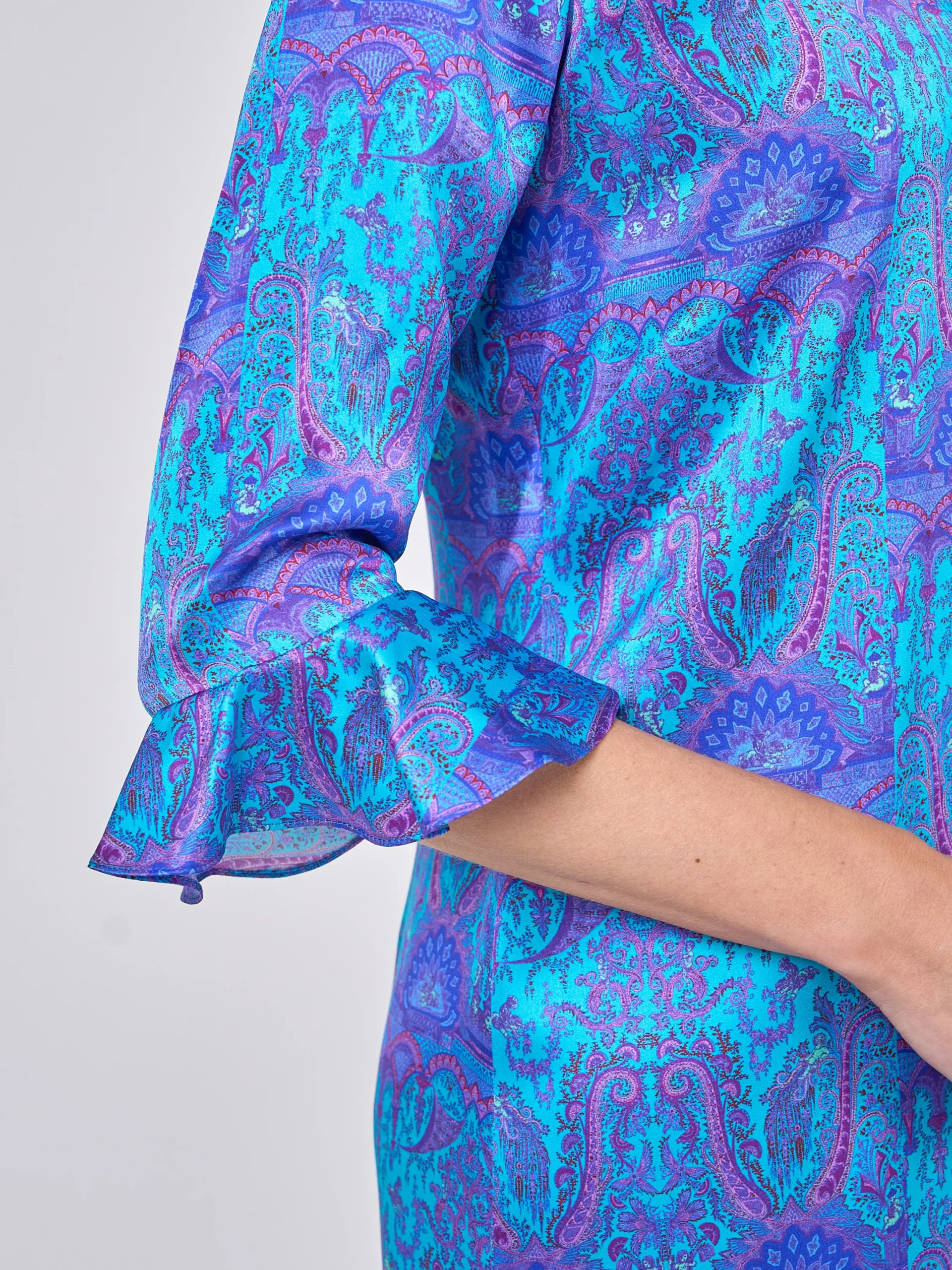 Favourbrook Bella Dress Cobalt Azure Parmee Silk Satin-Women Dresses
