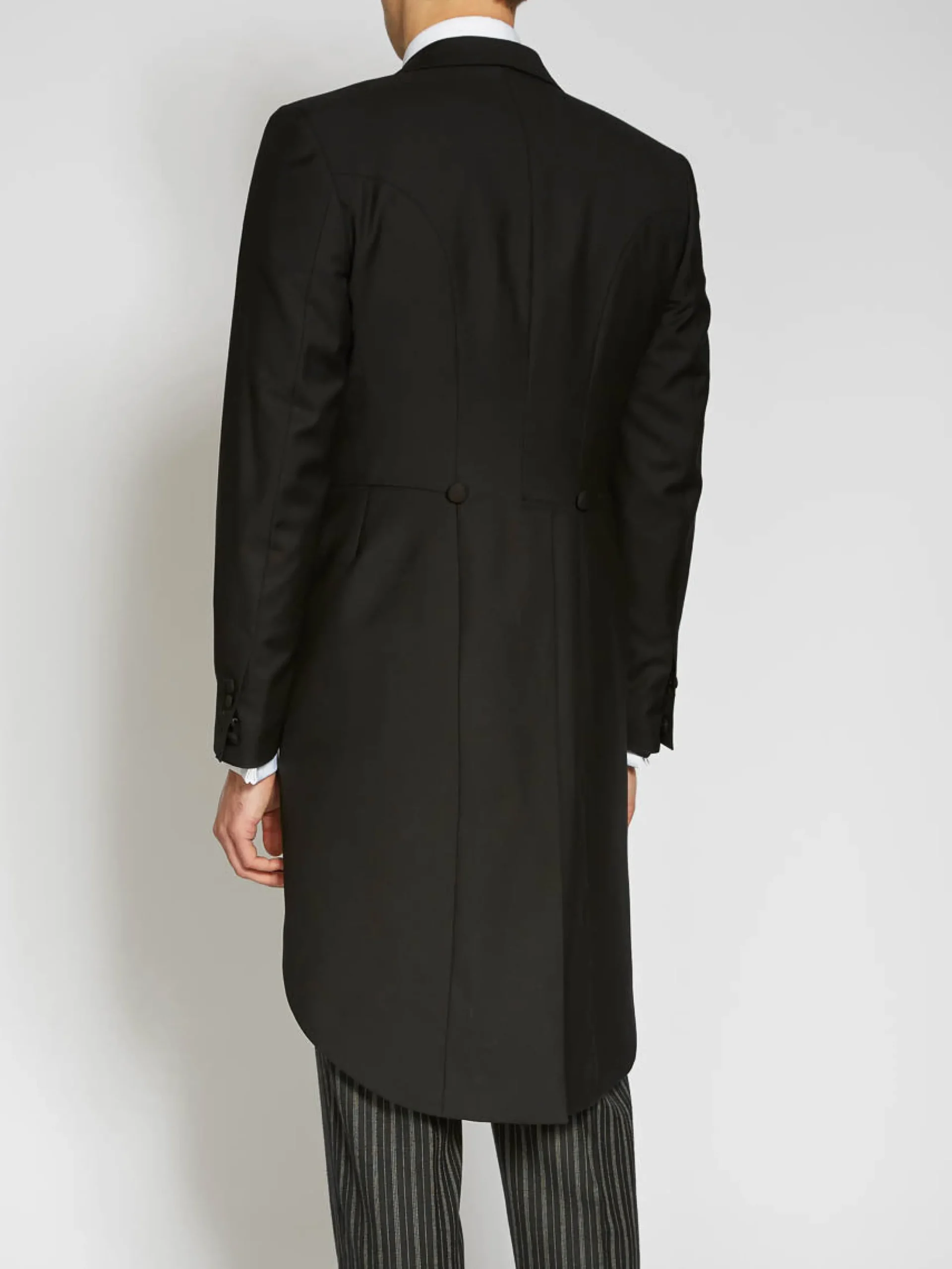 Favourbrook Black Chesham Wool Morning Coat- Occasionwear | Morning Coats