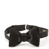 Favourbrook Black Duchesse Satin Silk Bow Tie- Eveningwear | Bow Ties