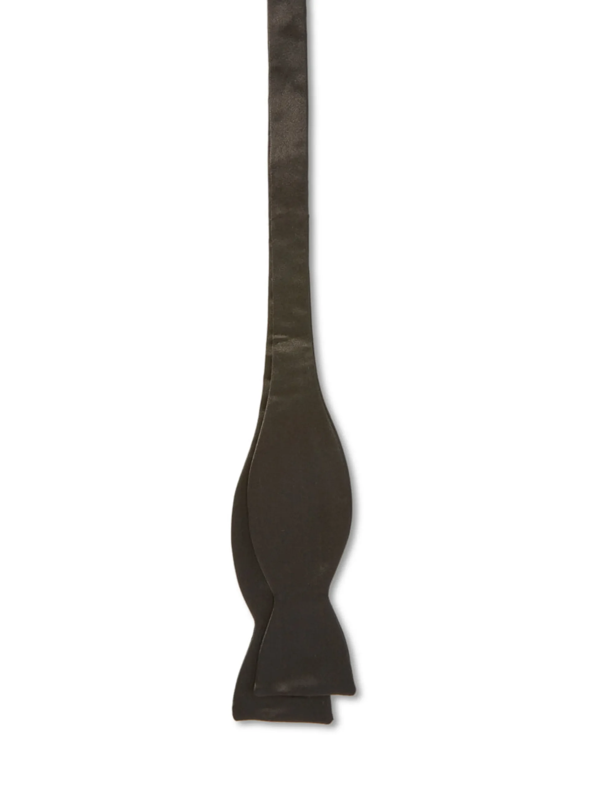 Favourbrook Black Duchesse Satin Silk Bow Tie- Eveningwear | Bow Ties