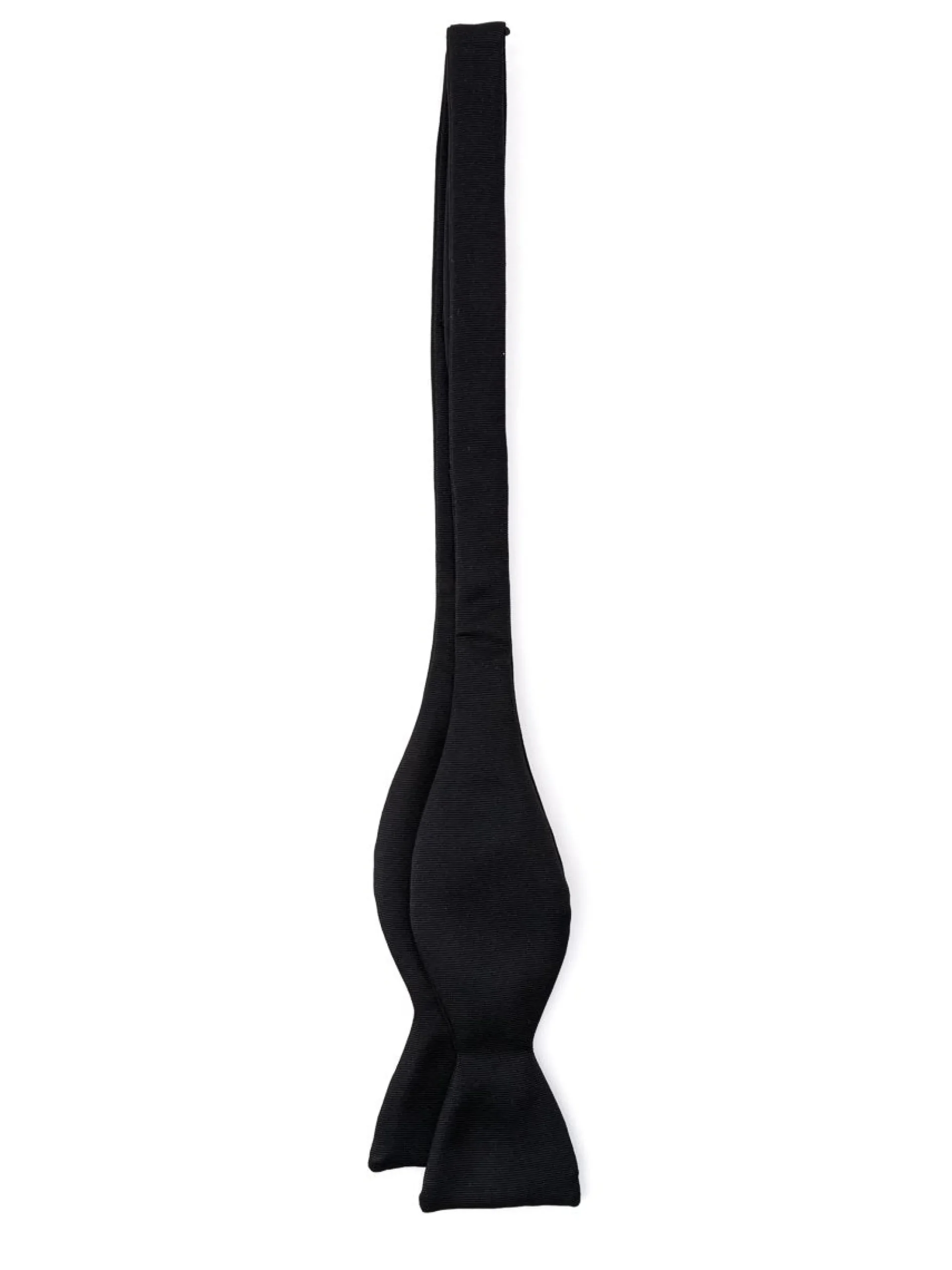 Favourbrook Black Grosgrain Silk Bow Tie- Bow Ties