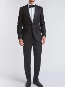 Favourbrook Black Hampton Wool Dinner Jacket- Eveningwear | Groomswear