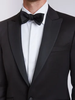 Favourbrook Black Hampton Wool Dinner Jacket- Eveningwear | Groomswear