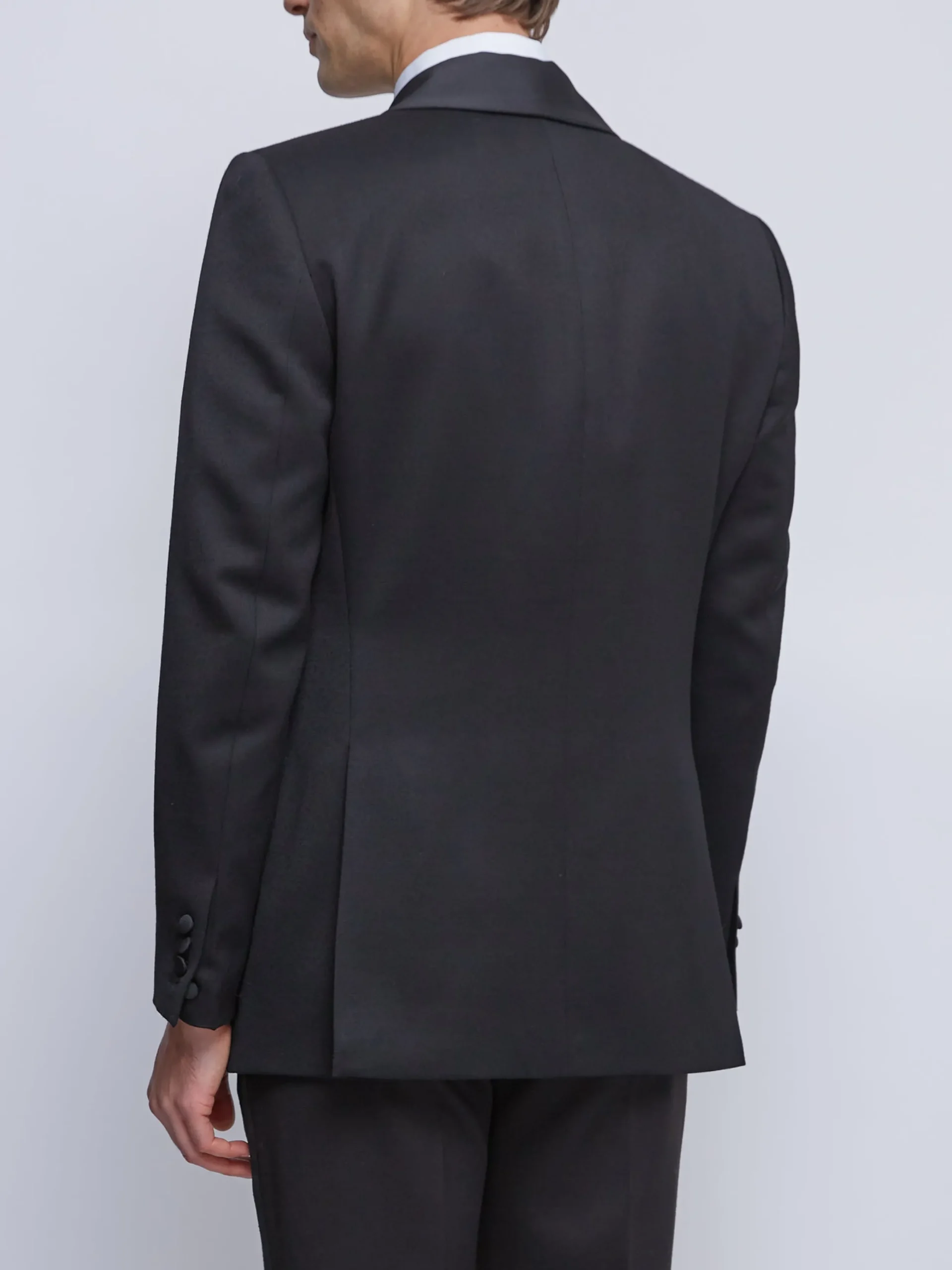 Favourbrook Black Hampton Wool Shawl Lapel Dinner Jacket- Occasionwear | Dinner Jackets