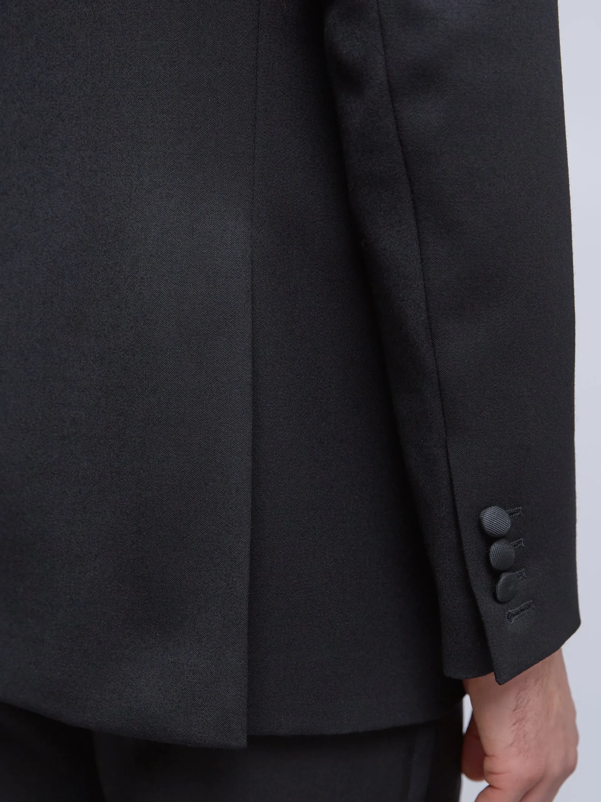 Favourbrook Black Hampton Wool Shawl Lapel Dinner Jacket- Occasionwear | Dinner Jackets