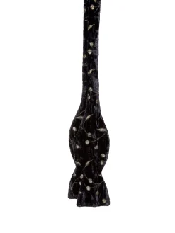 Favourbrook Black Lurex Berries Silk/Rayon Bow Tie- Bow Ties