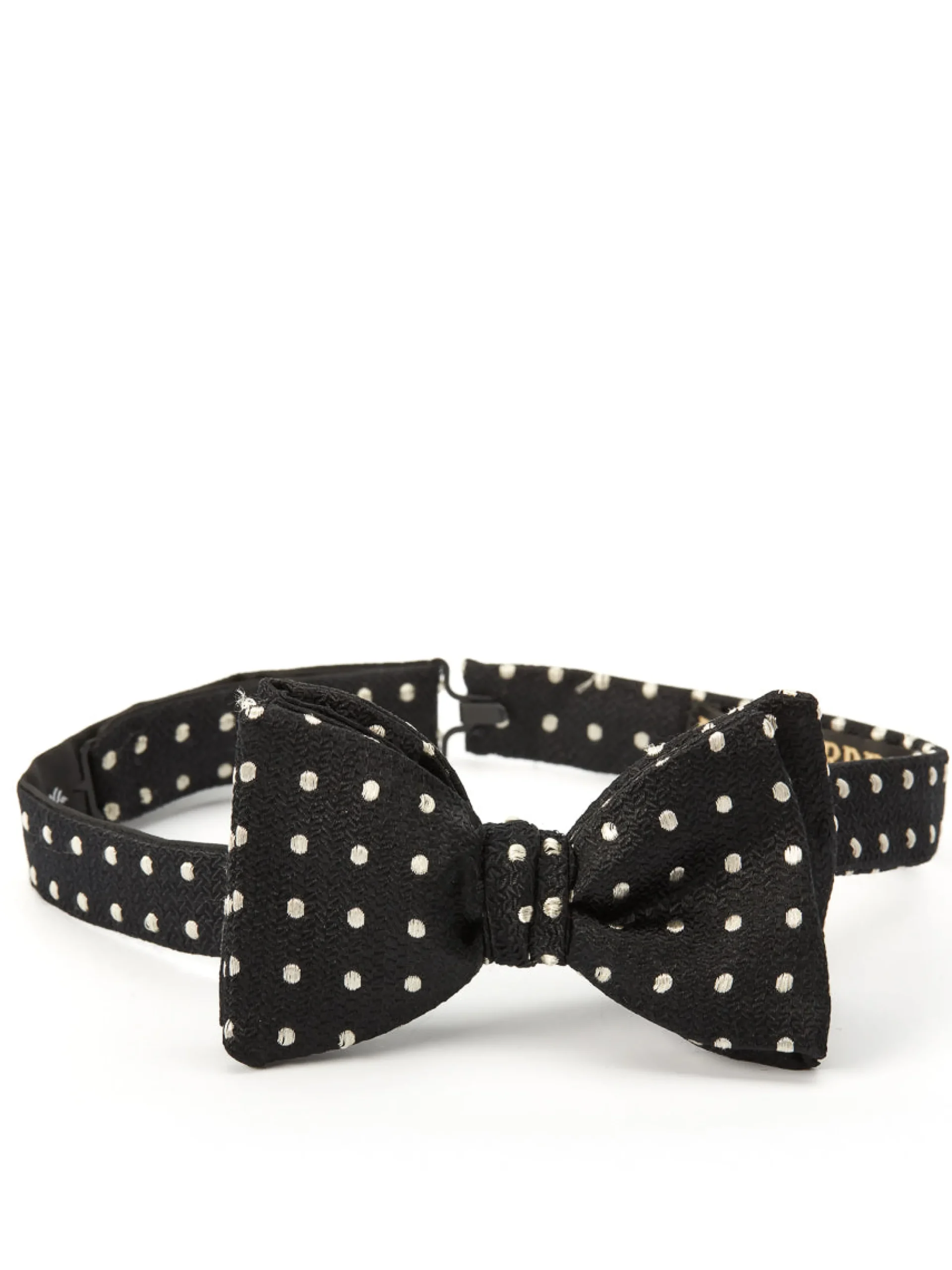 Favourbrook Black Pickwick Silk Bow Tie- Bow Ties