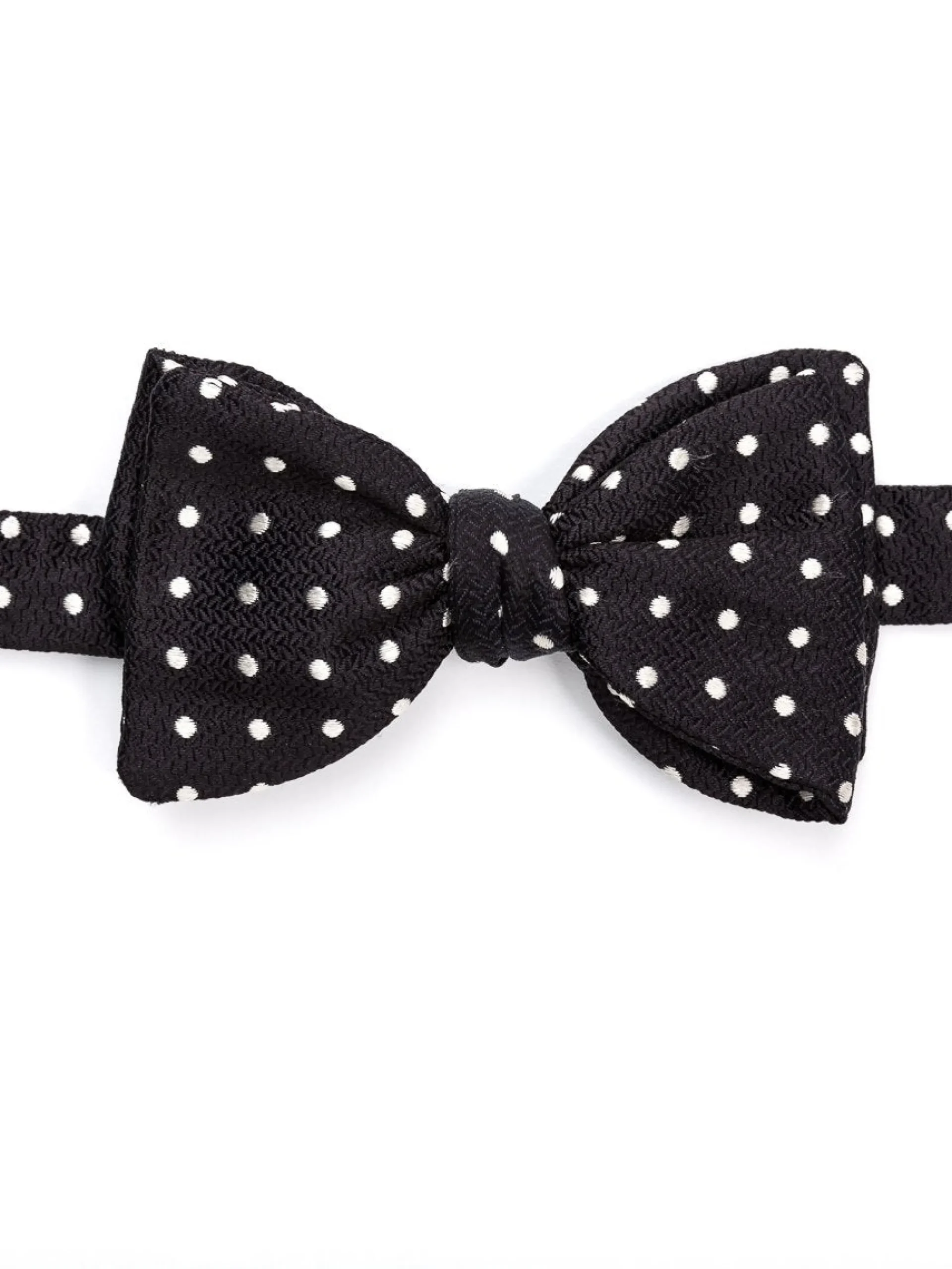 Favourbrook Black Pickwick Silk Large Party Bow Tie- Bow Ties