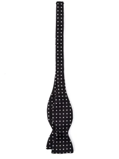 Favourbrook Black Pickwick Silk Large Party Bow Tie- Bow Ties