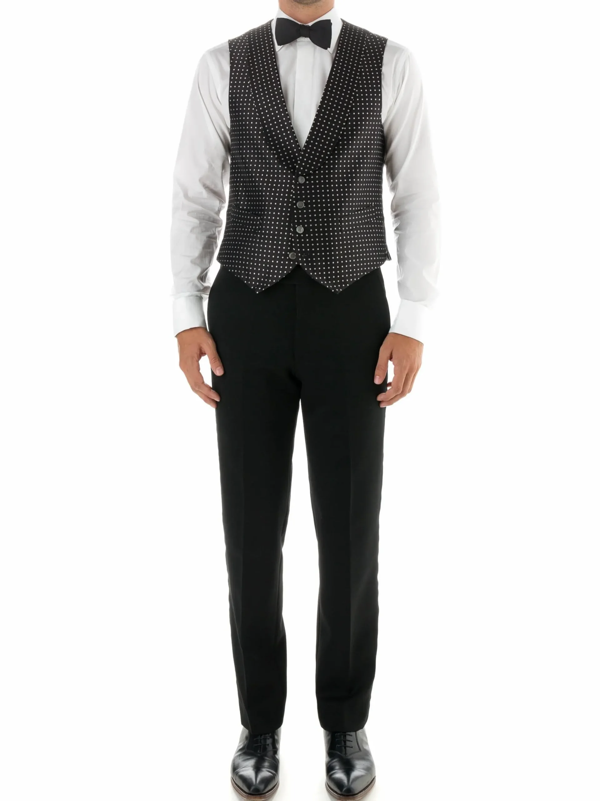 Favourbrook Black Pickwick Silk Single Breasted 4 Button Shawl Lapel Waistcoat- Waistcoats | Evening Waistcoats