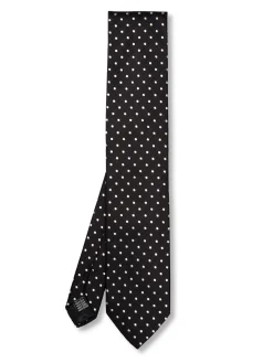 Favourbrook Black Pickwick Silk Tie- Groomswear | Ties