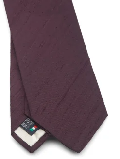 Favourbrook Blackcurrant Douppion Silk Tie- Ties