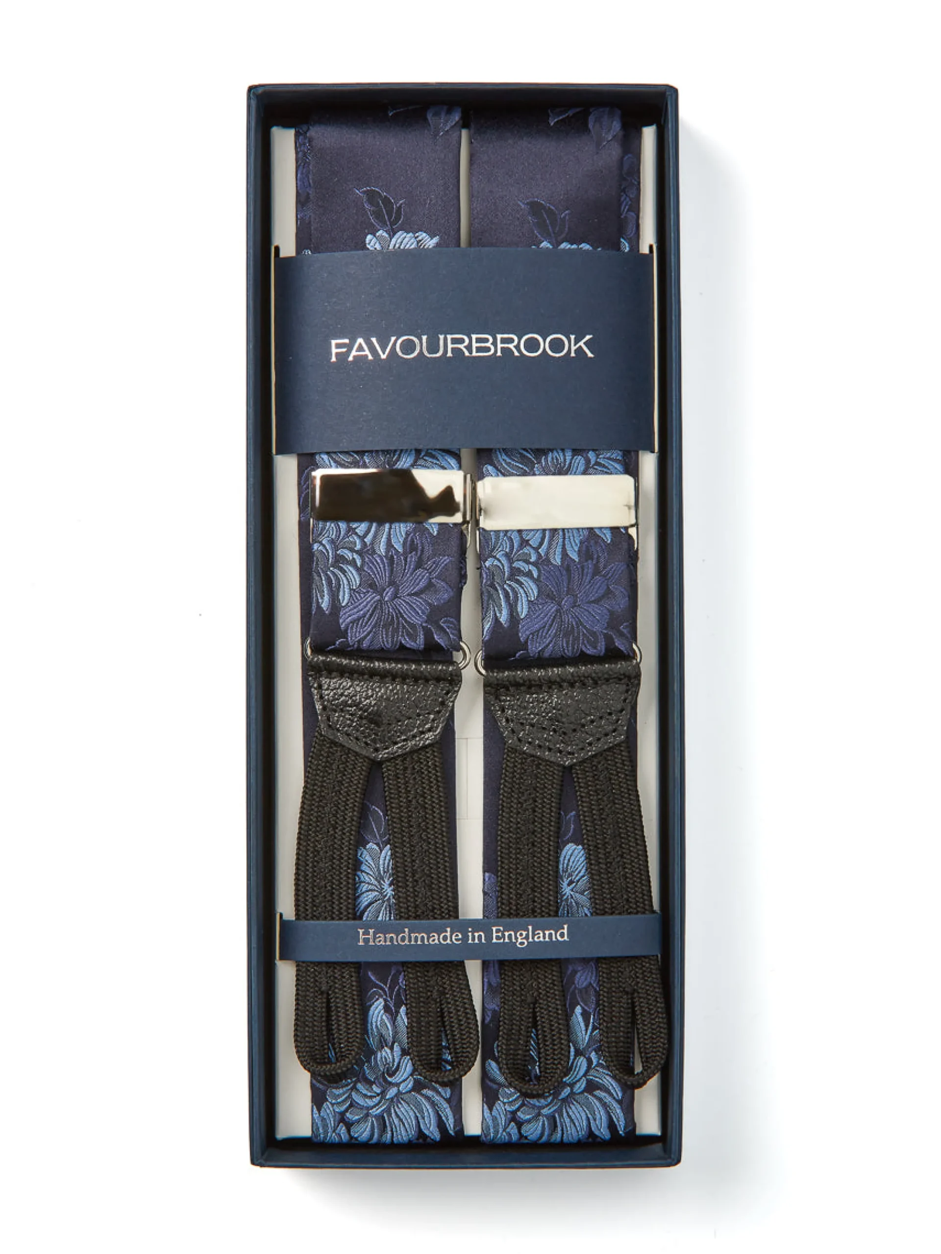 Favourbrook Blue Bourgainville Silk Braces- Braces