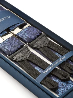 Favourbrook Blue Bourgainville Silk Braces- Braces