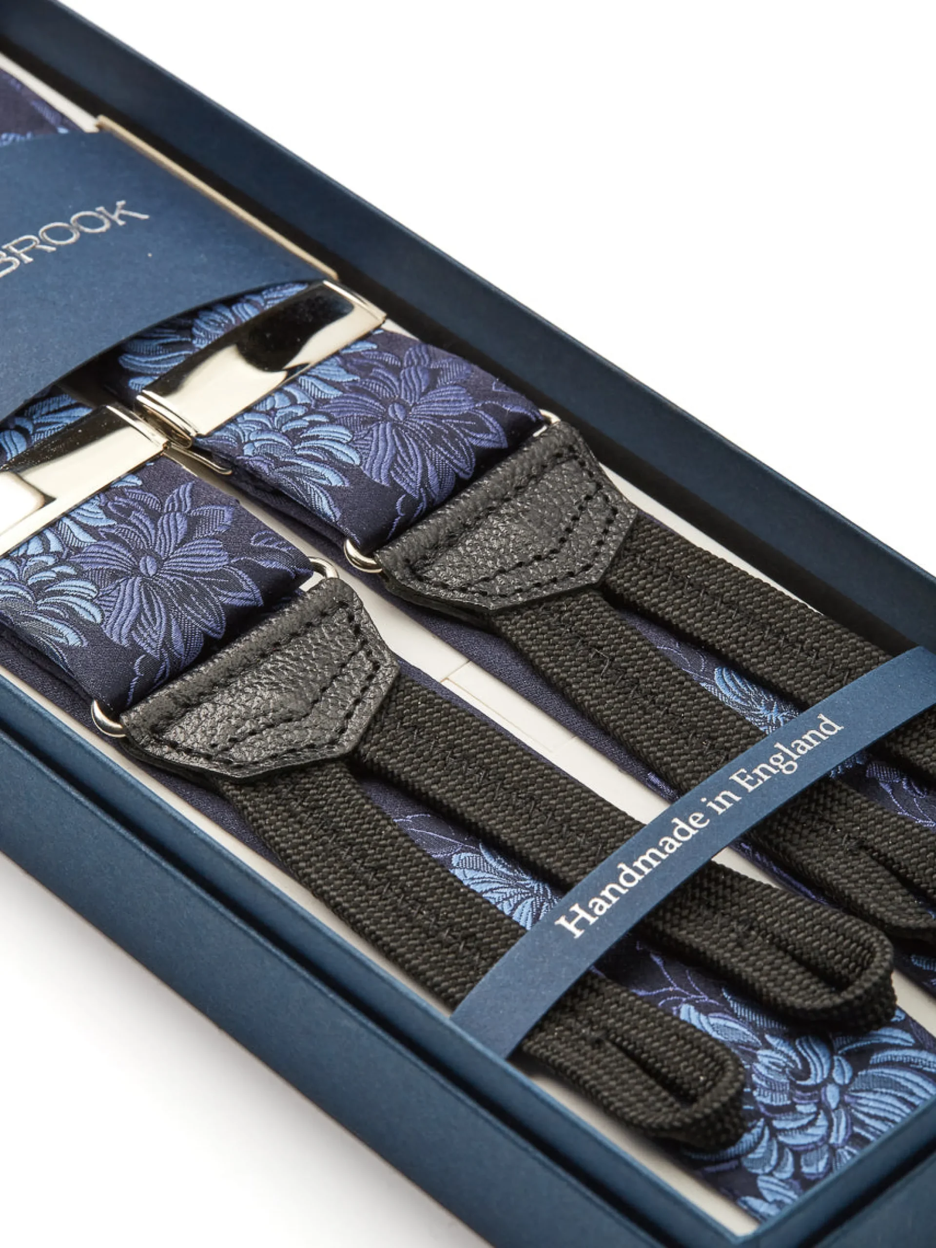 Favourbrook Blue Bourgainville Silk Braces- Braces
