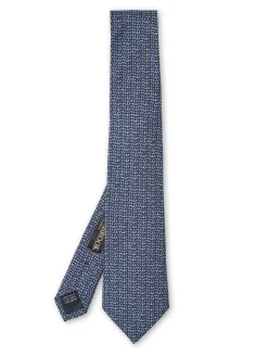 Favourbrook Blue Sandham Silk Tie- Royal Ascot | Ties
