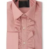 Favourbrook Blush Pink Stanfield Cotton Large Frill Shirt- Shirts