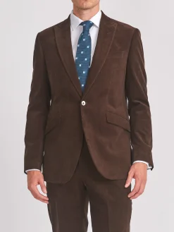 Favourbrook Brown Whitton Cord Newport Jacket- Suits