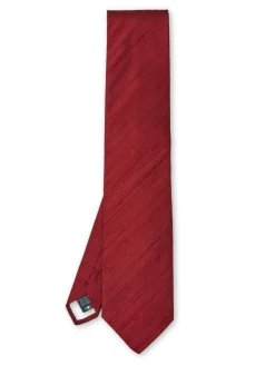 Favourbrook Burgundy Douppion Silk Tie- Ties