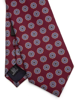 Favourbrook Burgundy Firle Silk Tie- Ties
