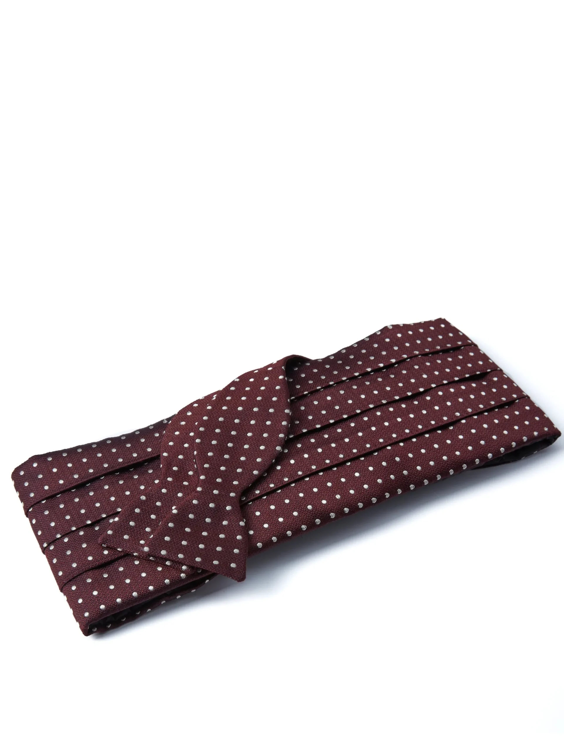 Favourbrook Burgundy Pickwick Silk Pleated Cummerbund & Bow Tie Set- Bow Ties & Cummerbund Sets