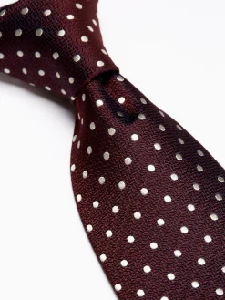 Favourbrook Burgundy Pickwick Silk Tie- Ties