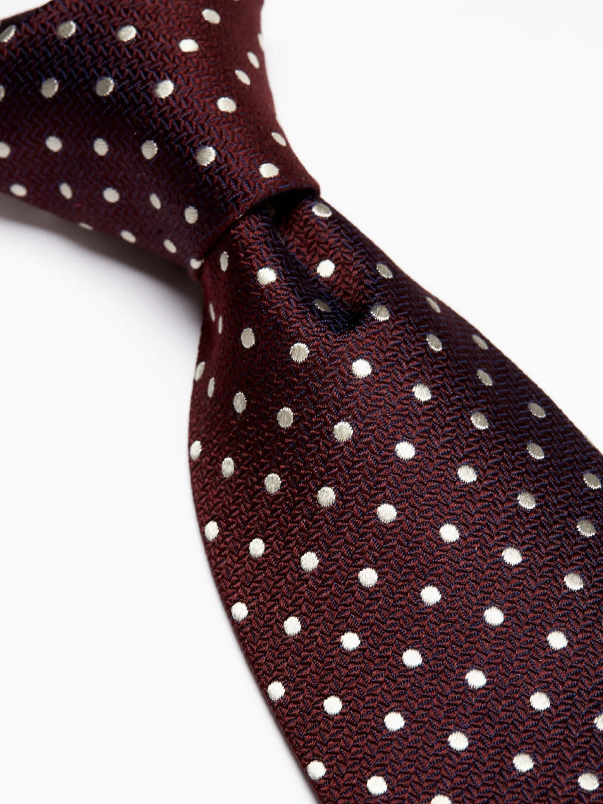 Favourbrook Burgundy Pickwick Silk Tie- Ties