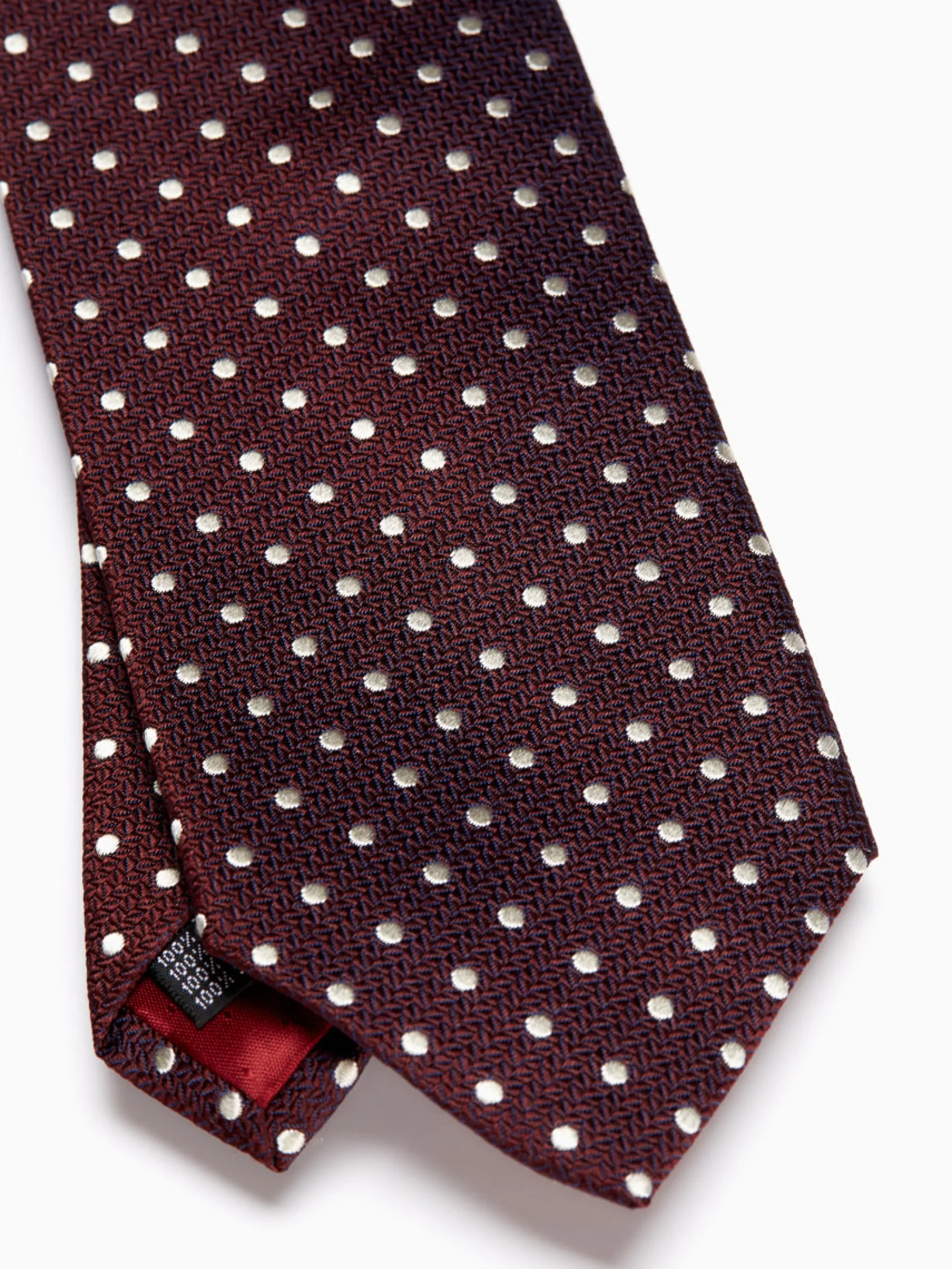 Favourbrook Burgundy Pickwick Silk Tie- Ties