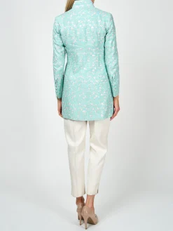 Favourbrook Camden Jacket Aqua Lagoon Finborough Linen-Women Short Jackets | Jackets & Coats