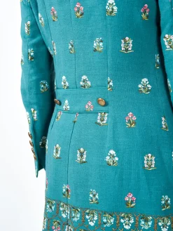 Favourbrook Camden Jacket Teal Wimbourne Linen-Women Short Jackets | Jackets & Coats