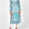 Favourbrook Carnaby Coat Aqua Rulaska Silk Satin-Women Mother Of The Bride | Jackets & Coats