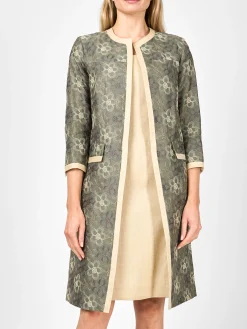 Favourbrook Chelsea Coat Khaki Bronze Aubrey Linen-Women Jackets & Coats