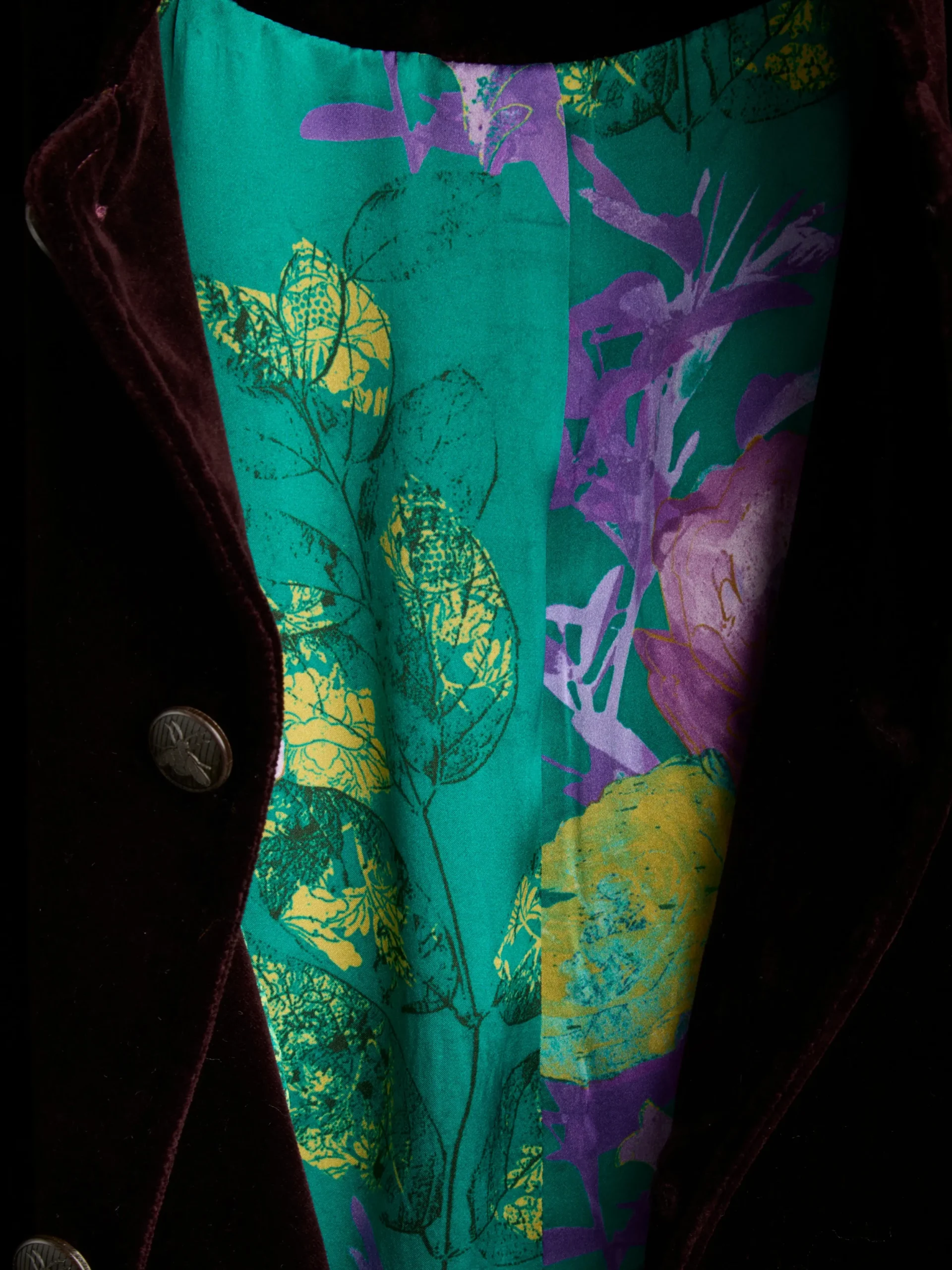 Favourbrook Claret Velvet Cotton Artist Jacket- Nehru Jackets | Velvet Jackets
