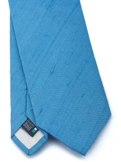 Favourbrook Cobalt Blue Douppion Silk Tie- Ties