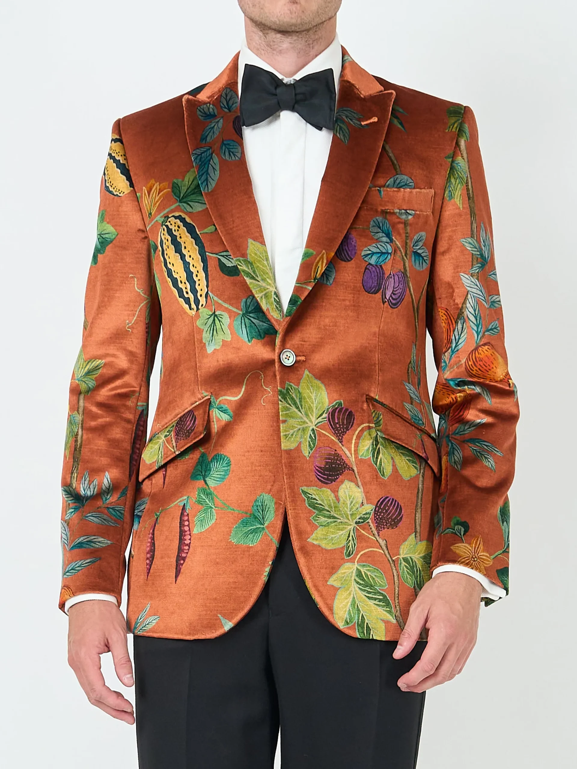 Favourbrook Copper Regency Velvet Newport Jacket- Velvet Jackets | Dinner Jackets