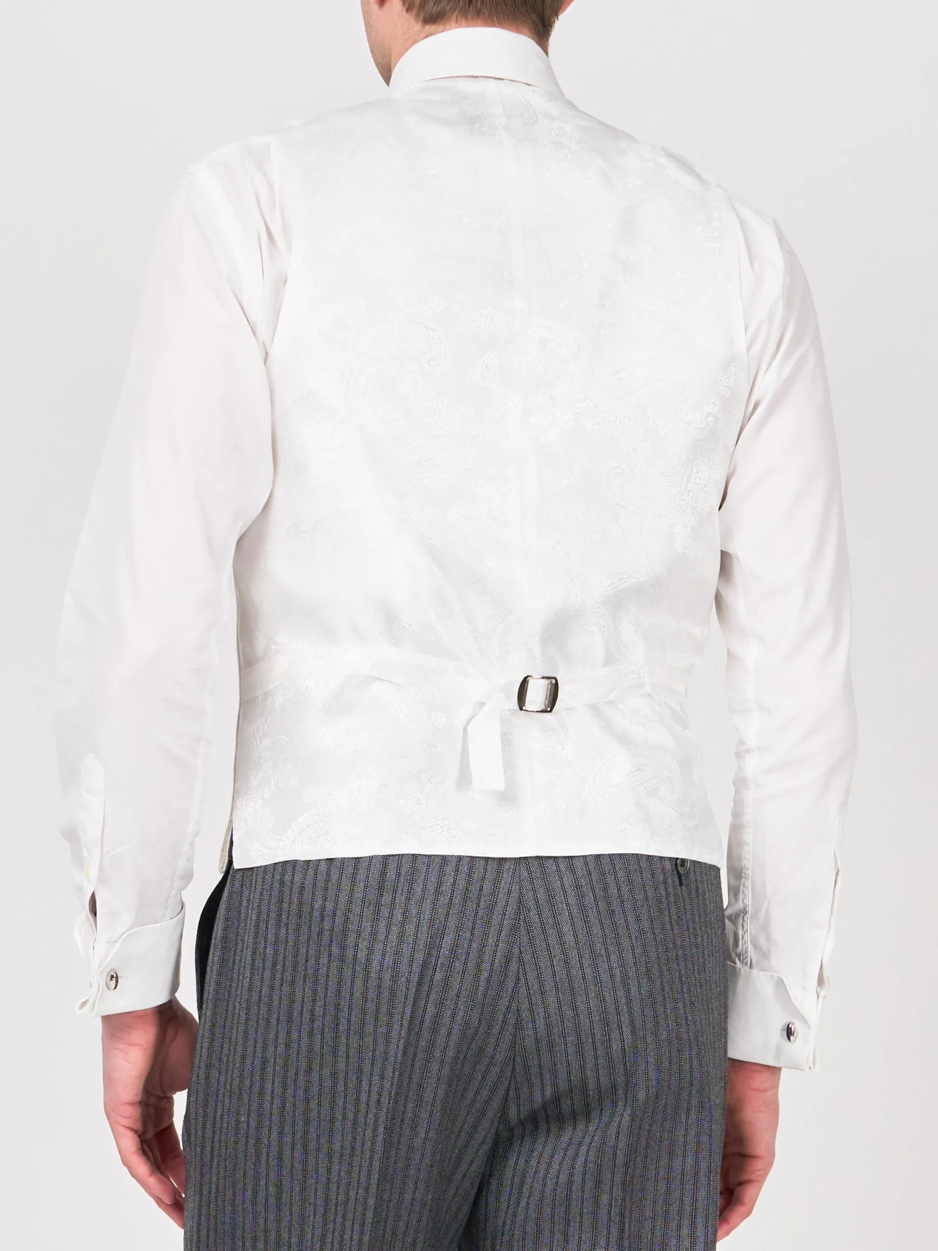 Favourbrook Cream Wetherby Double Breasted 8 Button Shawl Lapel Waistcoat- Waistcoats | Shawl Lapel Waistcoats