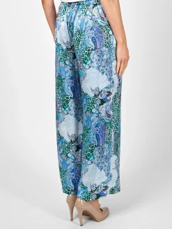 Favourbrook Cruise Trousers Blue Dharma Silk Satin-Women Eveningwear | Eveningwear