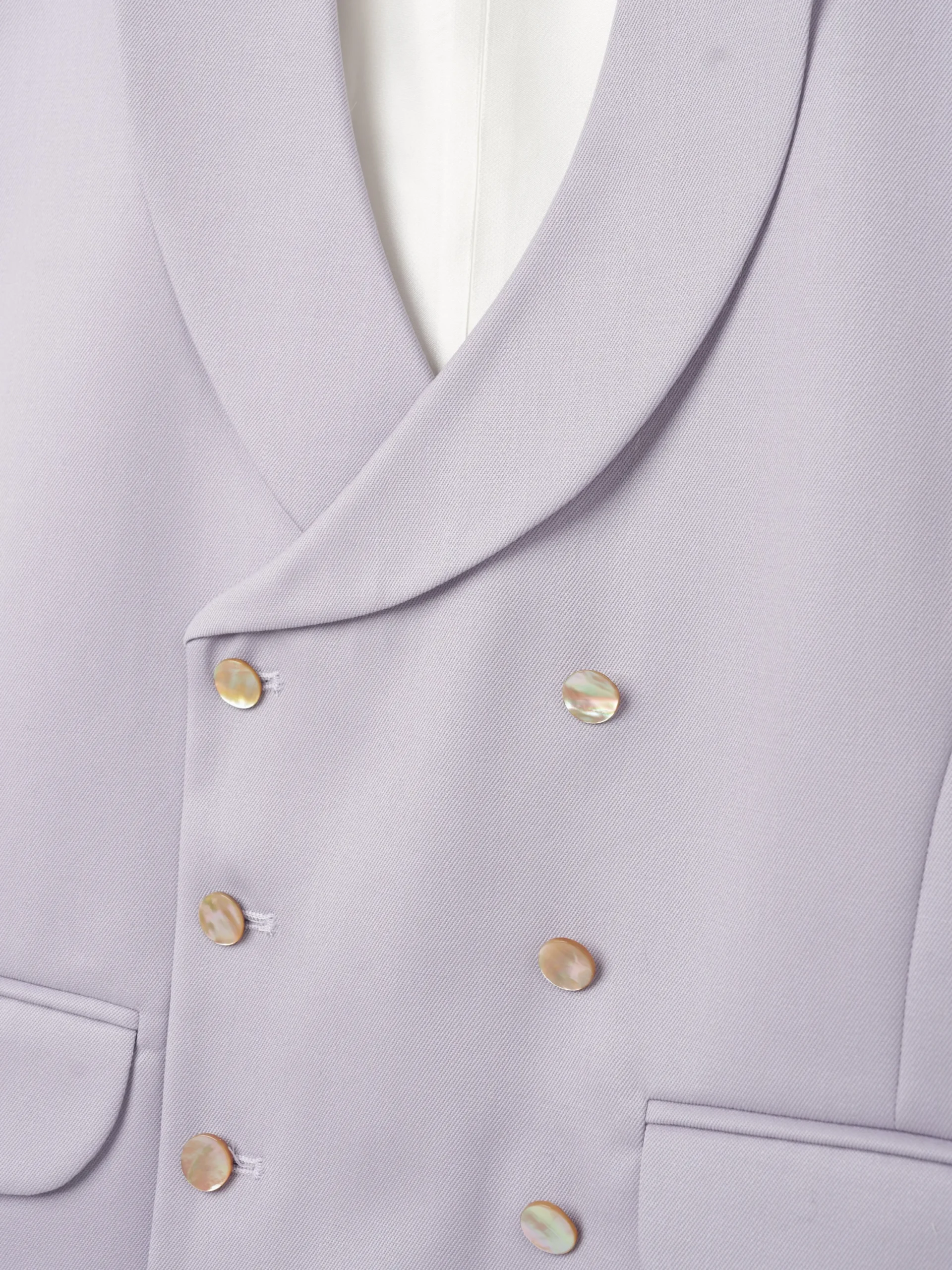 Favourbrook Dukes Lilac Double Breasted 8 Button Shawl Lapel Waistcoat- Wedding Attire | Waistcoats